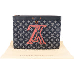 [🔄️B08 / F11] Louis Vuitton Canvas Monogram Ink Pochette Apollo Handbag - vintageandkickz