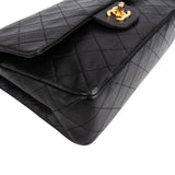 Chanel Quilted Lambskin 24K Gold Medium Double Flap Shoulder Bag