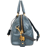 Prada Vitello Lux Leather Bauletto Handbag