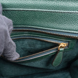 Celine Drummed Calfskin Mini Luggage Tote Handbag