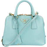 Prada Saffiano Leather Mini Promenade Handbag