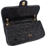Chanel  Stitching Lambskin Single Flap Shoulder Bag