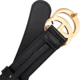 Gucci Black Leather GG Marmont Belt (85 / 34)