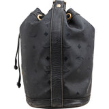 MCM Visetos Monogram Drawstring Bucket Crossbody Bag