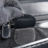 Gucci Black Leather Bamboo Briefcase Handbag