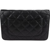Chanel Quilted Caviar Leather Wallet On Chain Crossbody Bag