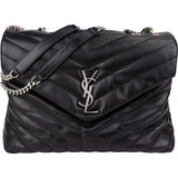 Yves Saint Laurent Quilted Calfskin Loulou Medium Crossbody Bag