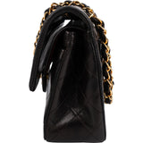 Chanel Quilted Lambskin 24K Gold Small Double Flap Shoulder Bag