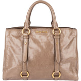 Miu Miu Vitello Lux Leather Tote Handbag