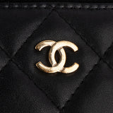 Chanel Quilted Lambskin Mini Vanity Chain Crossbody Bag