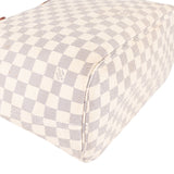 Louis Vuitton Monogram Damier Azur Canvas Neverfull MM Shoulder Bag - vintageandkickz