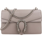 Gucci Grey Leather Crystal Dionysus Shoulder Bag
