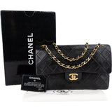 Chanel Quilted 24K Gold Lambskin Medium Double Flap Shoulder Bag
