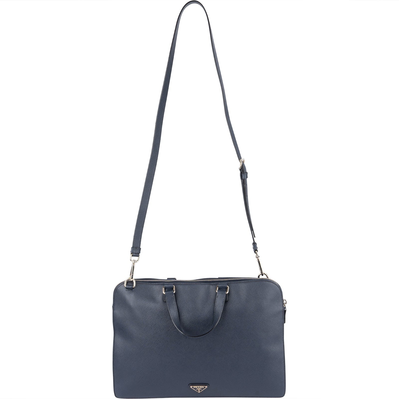 [🔄️B23 / F29] Prada Saffiano Leather Briefcase Crossbody Bag - vintageandkickz