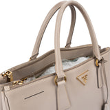 Prada Grey Saffiano Leather Galleria Handbag