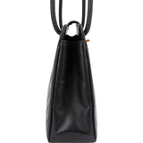 Chanel Quilted Lambskin 24K Gold Vintage Chevron V-Stitch Shoulder Bag