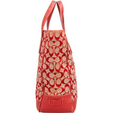 Coach Monogram Signature Canvas Optic Tote Handbag