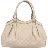 Gucci Off White Guccissima Leather Sukey Handbag