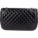 Chanel Quilted Patent Leather Single Flap Crossbody Bag