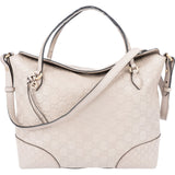 Gucci Grey Microguccissima Leather Bree Top Handle Handbag