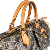 Louis Vuitton Limited Monogram Denim Patchwork Speedy 30 Handbag