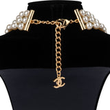 Chanel Pearl CC Choker Necklace Collier 2024