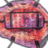 MCM Monogram Visetos Metallic Liz Reversible Shopper Shoulder Bag