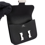 Hermès Black Epsom Constance Compact Wallet