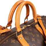 Louis Vuitton Monogram Canvas Keepall 55 Bandoulière Travel Bag