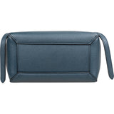 Celine Petrol Leather Grained Calfskin Belt Handbag