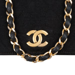 [🔄️B14 / F17] Chanel Quilted Cotton Medium Single Flap Crossbody Bag - vintageandkickz