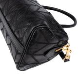 Miu Miu Vitello Shine Lux Stitched Small Bauletto Handbag