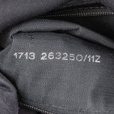 Fendi Black Cotton Mamma Baguette Buckle Shoulder Bag