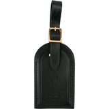 Louis Vuitton Dark Green Leather Luggage Tag (T)