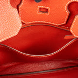 Hermès Pink Taurillon Clemence Birkin 35 Handbag Clay Red Bougainvillier