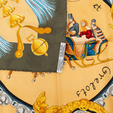 Hermès Plumes et Grelots Silk Carre 90 Scarf Tuch