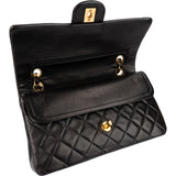 Chanel Quilted Lambskin 24K Gold Medium Double Flap Shoulder Bag