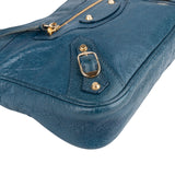 Balenciaga Blue Leather Classic Hip Crossbody Bag