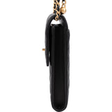 Chanel Quilted Lambskin Phone Holder Chain Crossbody Bag
