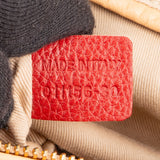 Chloé Red Python Leather Paraty Shoulder Bag