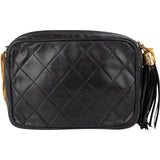 Chanel Quilted Lambskin Tassel Camera Special Chain Crossbody Bag