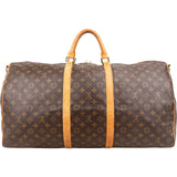 Louis Vuitton Monogram Canvas Keepall 60 Bandoulière Travel Bag