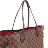 Louis Vuitton Monogram Damier Ebene Neverfull MM Shoulder Bag