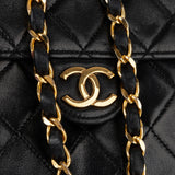 Chanel Quilted Lambskin 24K Gold Single Flap Shoulder Bag
