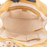 MCM Monogram Striped Visetos Canvas Stripe Hobo Shoulder Bag