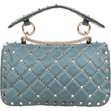 Valentino Quilted Leather Rockstud Spike Medium Chain Crossbody Bag