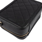 Chanel Quilted Caviar Leather CC Filigree Crossbody Bag