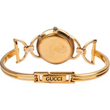 Gucci Gold Tone Horsebit 6000L Bangle Woman Watch