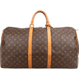 Louis Vuitton Monogram Canvas Keepall 55 Travel Bag
