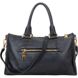 Prada Black Leather Vitello Daino Handbag